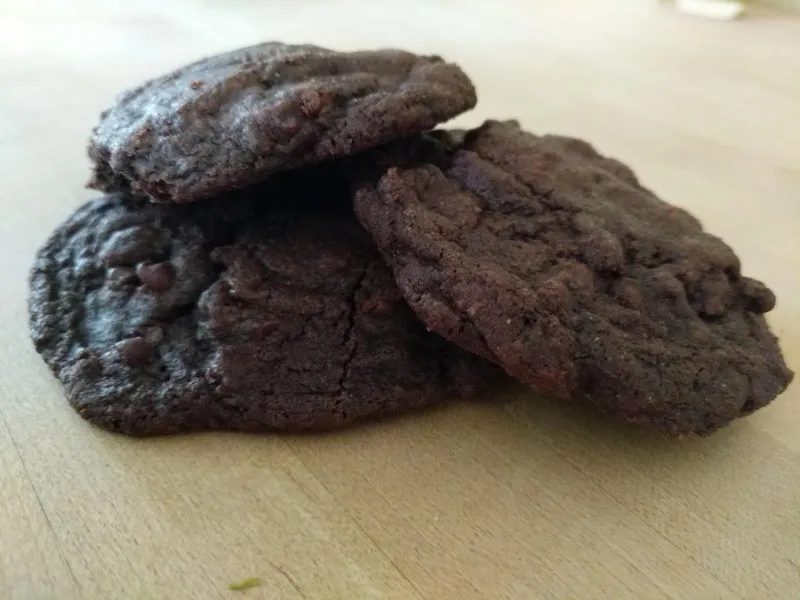 receta Biscuits double chocolat à la menthe