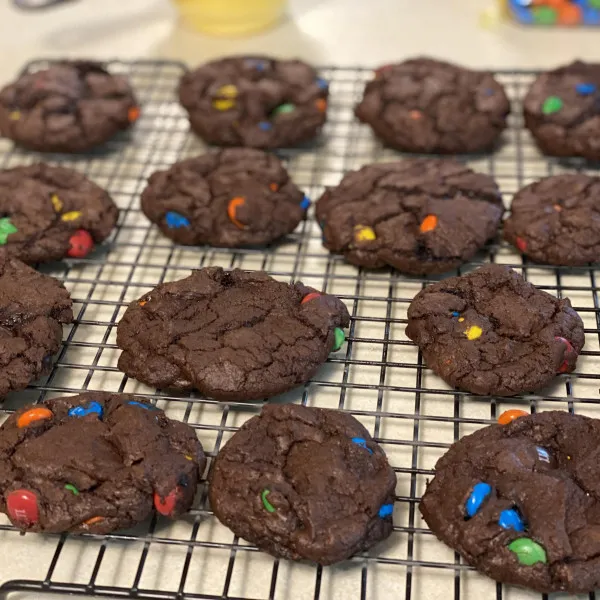 receta Biscuits moelleux au chocolat M&M™