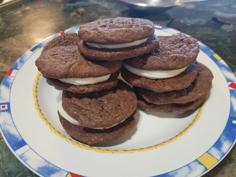 receta Biscuits sandwich au chocolat II
