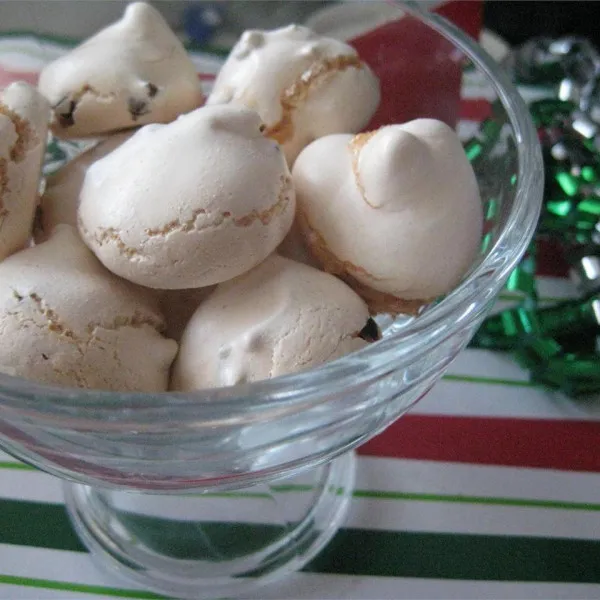 receta Gotas De Merengue Con Chispas De Chocolate