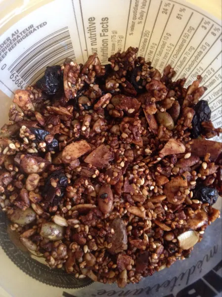 receta Granola de quinoa croustillant et avoine coupée en acier