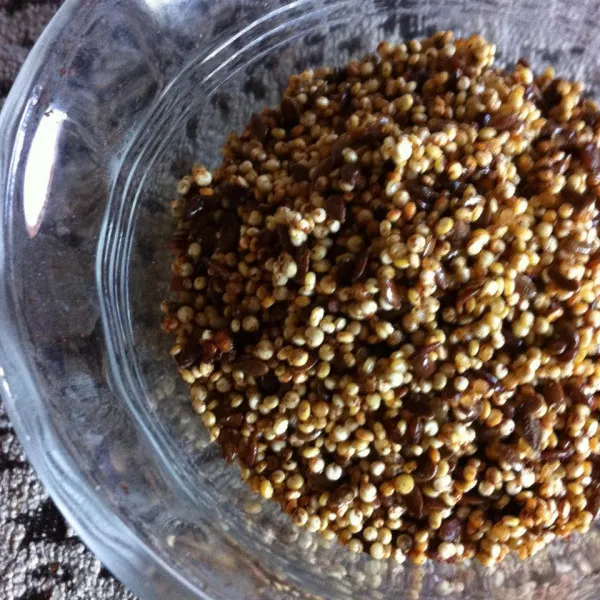 receta Granola de quinoa grillé