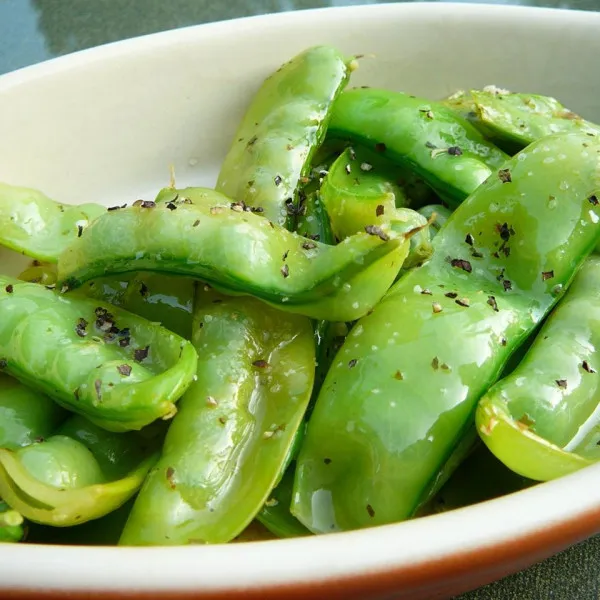 recetas Guisantes De Nieve Mediterráneos