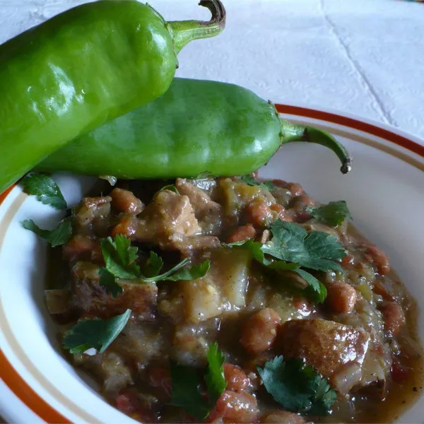 recette Ragoût de piment vert Au Porc