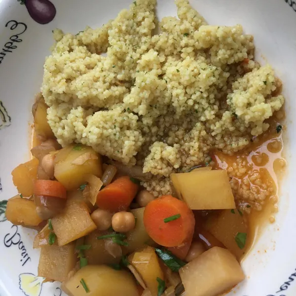 receta Ragoût de légumes marocain avec couscous