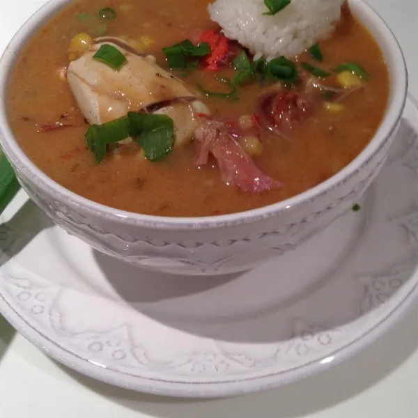 receta Chef John's Duck, Sausage & Shrimp Gumbo