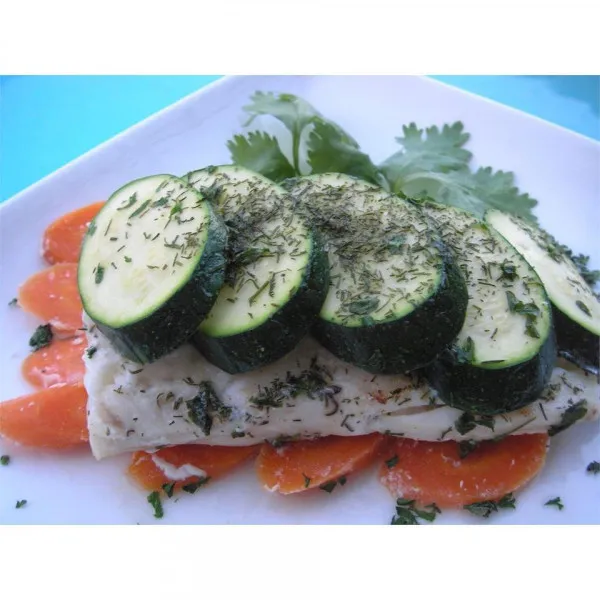 receta Halibut Envuelto En Paquetes De Eneldo