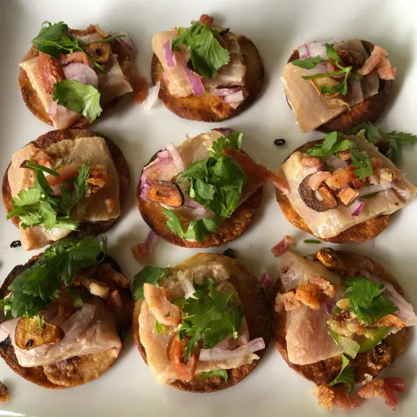 receta Hamachi Tostada