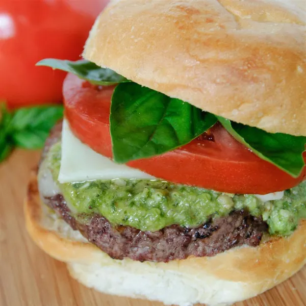 receta Burger Caprese