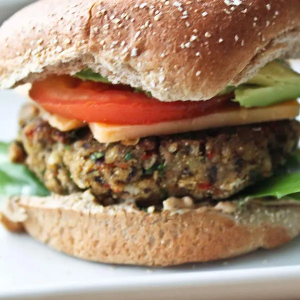 receta Burgers aux haricots noirs sans viande