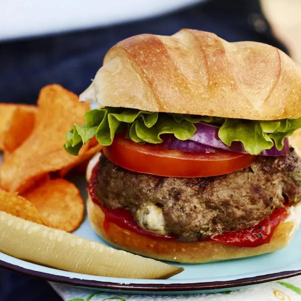 recetas Hamburguesas De Queso Azul