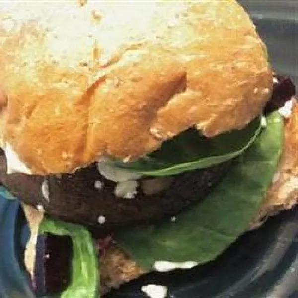 receta Burgers Portobello au fromage de chèvre