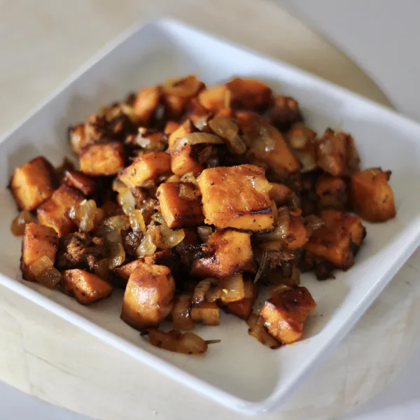 Przepis Sweet Potato & Chorizo ​​Hash