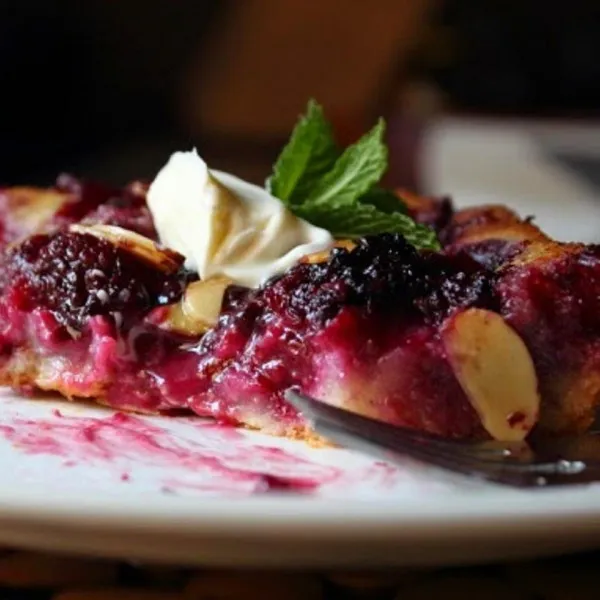 receta Blackberry Buckle du chef John