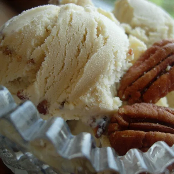 receta Helado De Mantequilla De Pacanas