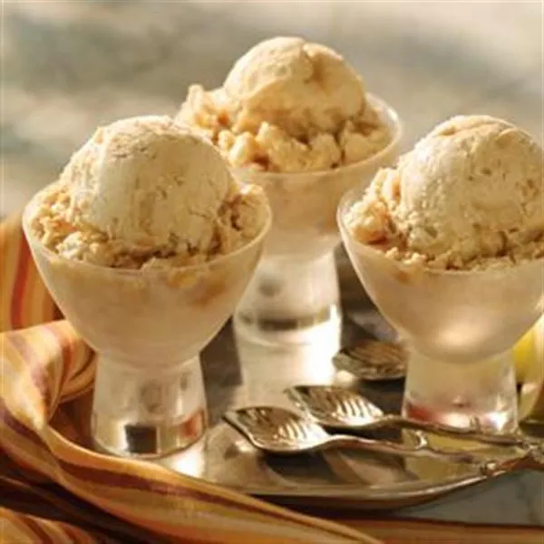 receta Helado De Manzana Caramelo