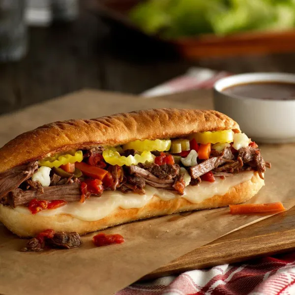 recetas Hoagies De Carne Italiana De Cocción Lenta