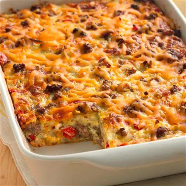 receta Horneado De Desayuno Increíblemente Fácil (tamaño De La Multitud)