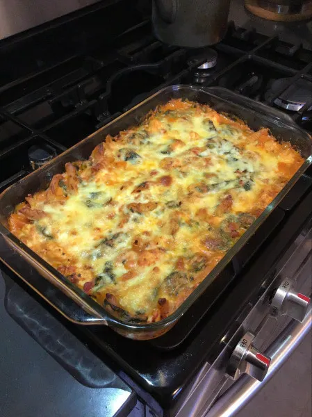 recetas Horneado De Pasta Penne Con Pollo Y Tres Quesos