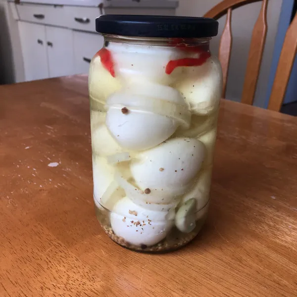 receta Huevos Dulces En Escabeche