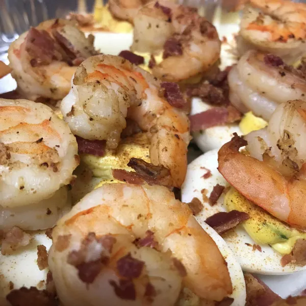 Przepis Shrimp Becon Deviled Eggs