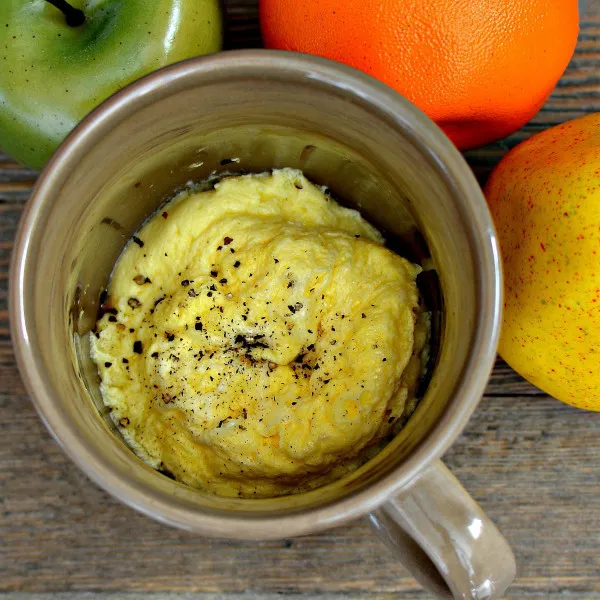 receta Oeufs brouillés dans une tasse