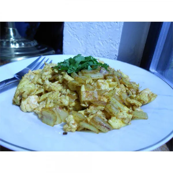 receta Huevos Revueltos Nepaleses