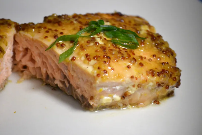 recetas Impresionante Salmón Simple Con Mostaza Y Miel