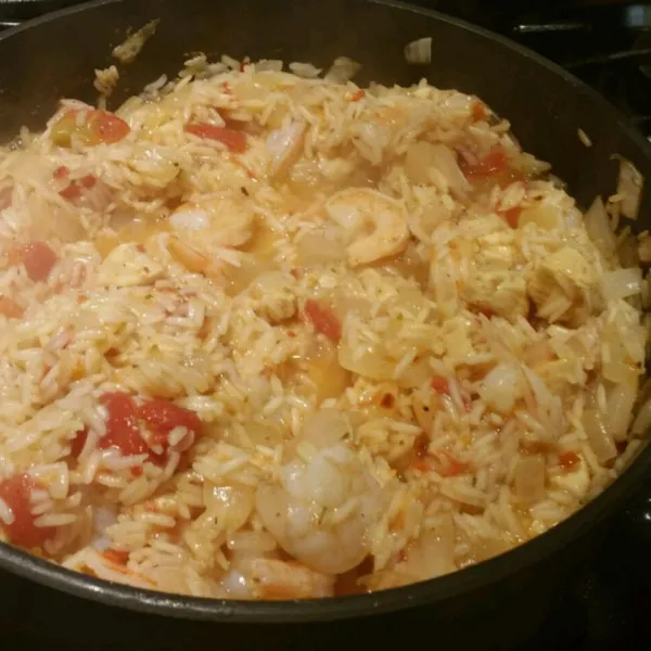 receta Jambalaya aux crevettes