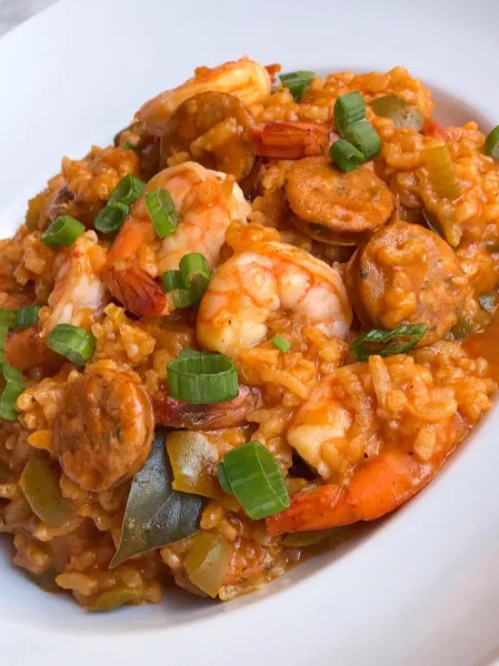 receta Saucisse Jambalaya Et Crevettes Du Chef John