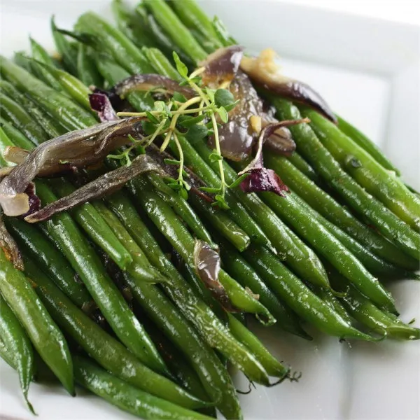 receta Haricots verts A la Lyonnaise