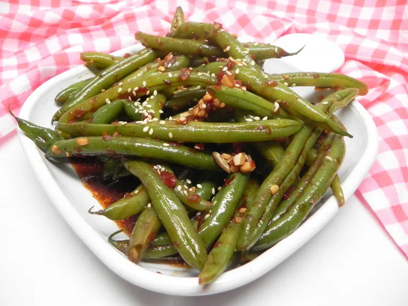 receta Haricots verts de Szechuan