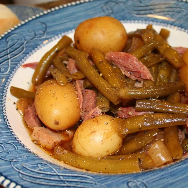 recepta Wolnowar Zielona Fasola, Szynka i Ziemniaki