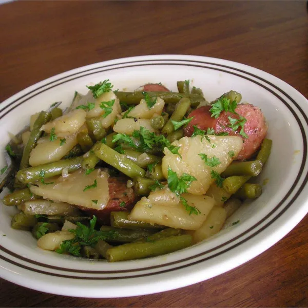 recette Haricots verts et pommes de terre