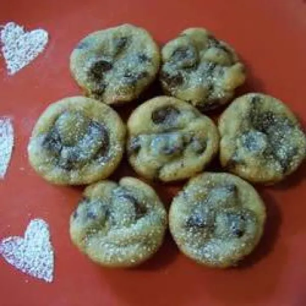 receta Les excellents biscuits aux pÃ©pites de chocolat de maman