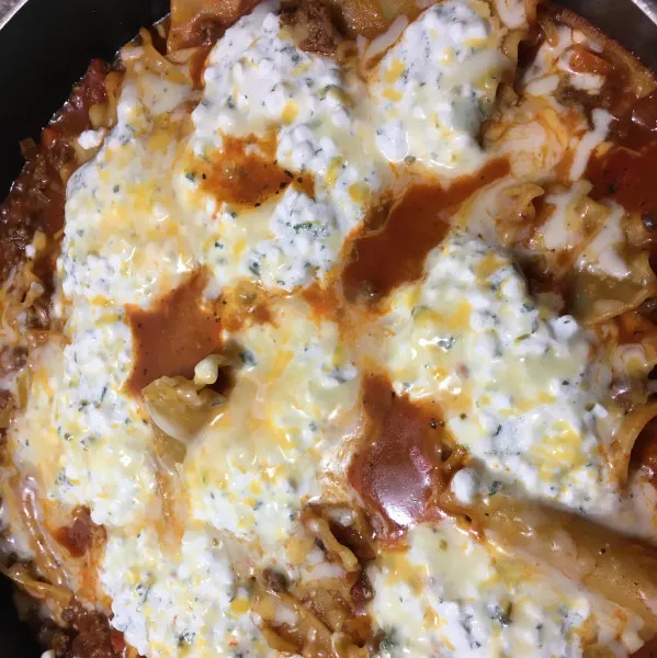 receta Poêlon en milieu de semaine Lasagne