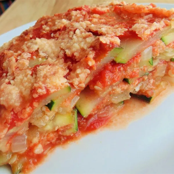 receta Lasagne aux courgettes sans œufs