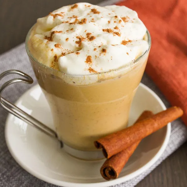 receta Latte de potiron au caramel salé