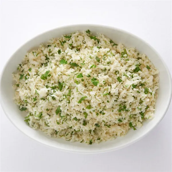 receta Riz de chou-fleur à la lime et à la coriandre