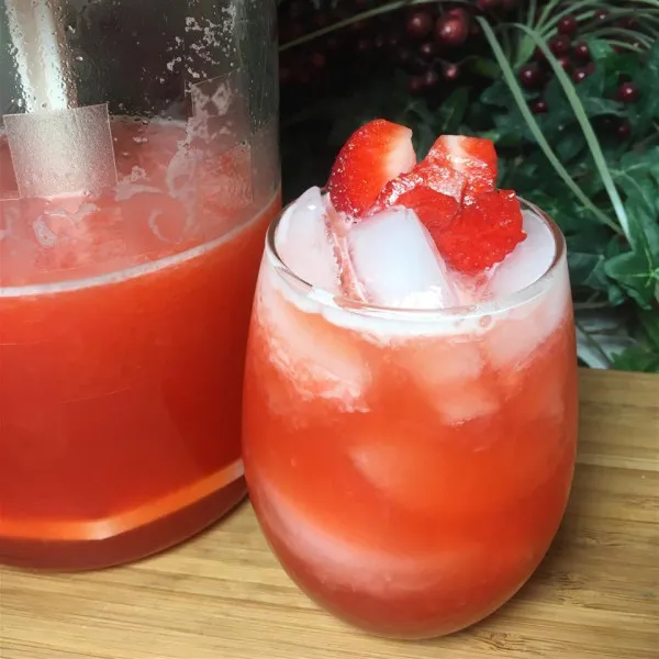 receta Limonade aux fraises entièrement naturelle