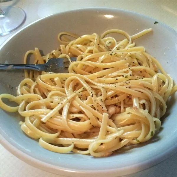 receta Linguini Con Salsa De Almejas Blancas I