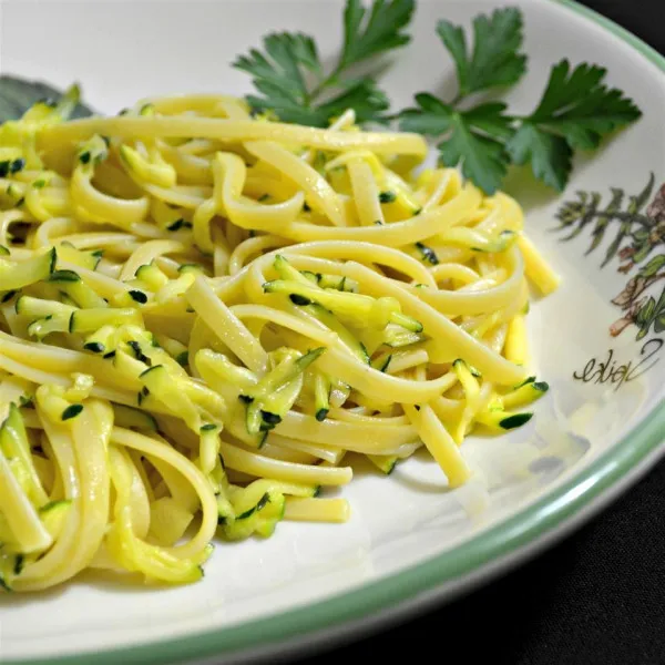 receta Linguini De Calabacín