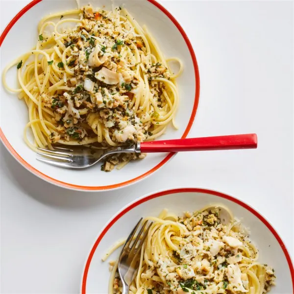 receta Linguini et sauce aux palourdes