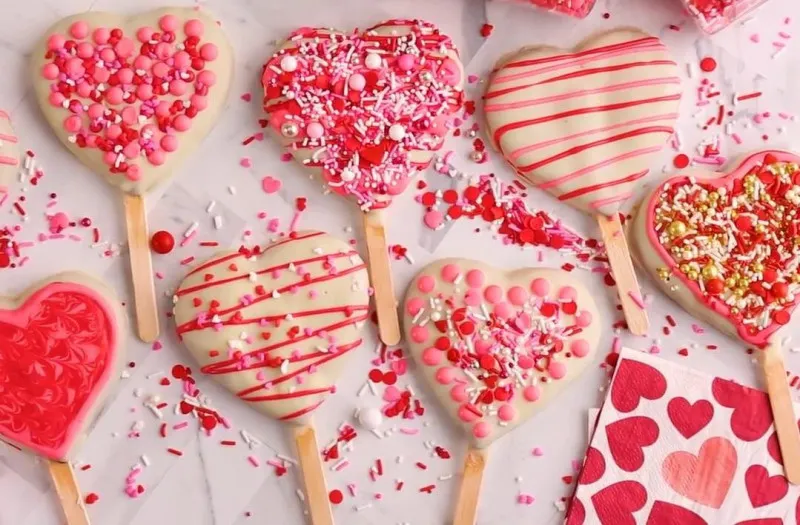 receta Lollipop Galleta San Valentín