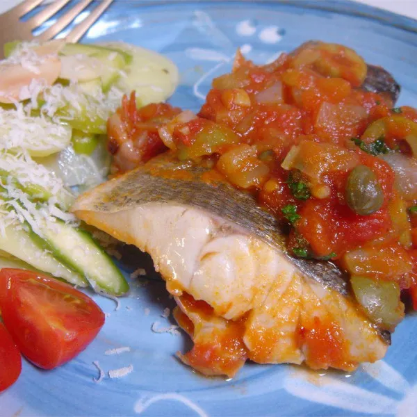 receta Sea Bass A La Cuban