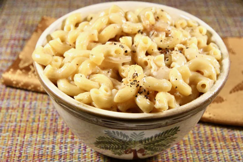 receta Macaroni aux oignons français et au fromage