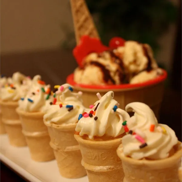 receta Cone Cupcakes