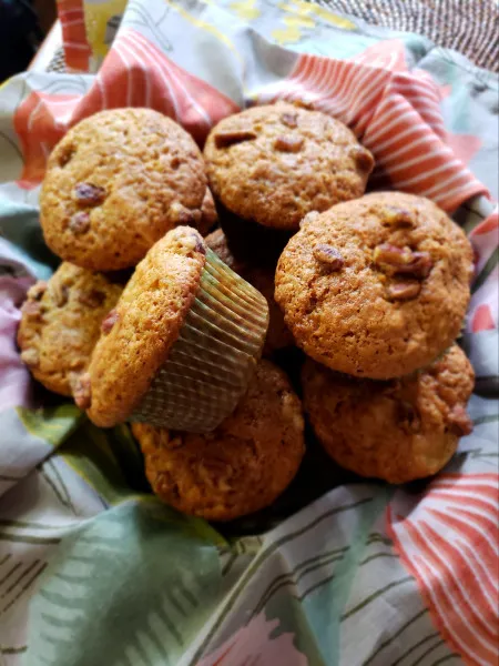 receta Muffins au pain aux bananes de Sarah