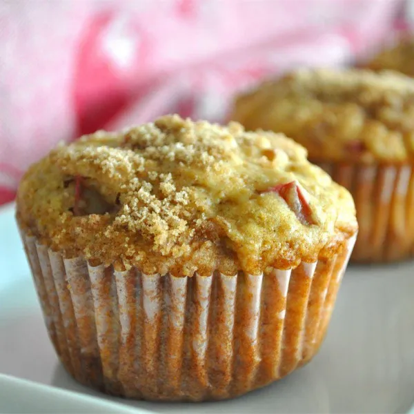 receta La Rhubarb Muffins Tante Norm