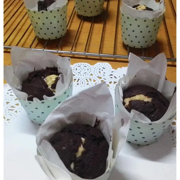 receta Cupcakes fourrés au chocolat